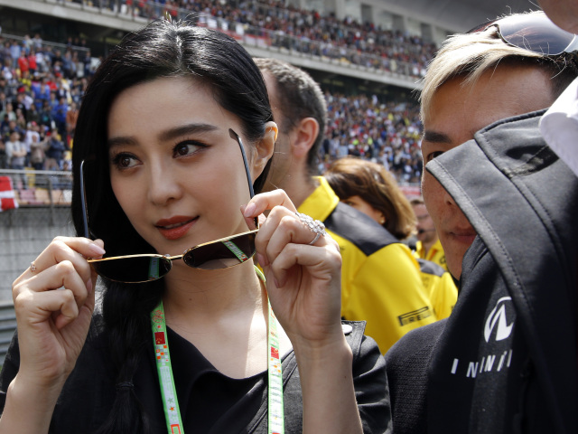 China F1 GP Auto Herečka Fan Bingbing na Veľkej cene F1 v Šanghaji. 