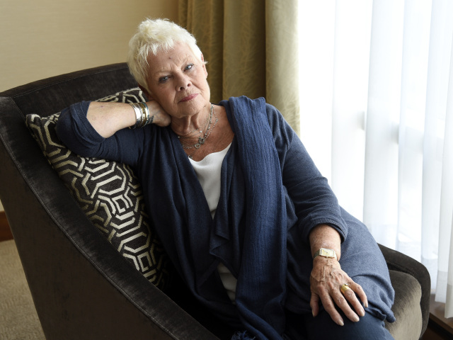 Herečka Judi Dench na archívnom zábere.