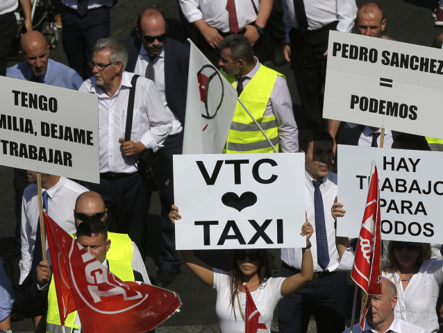 uber, cabify, protest