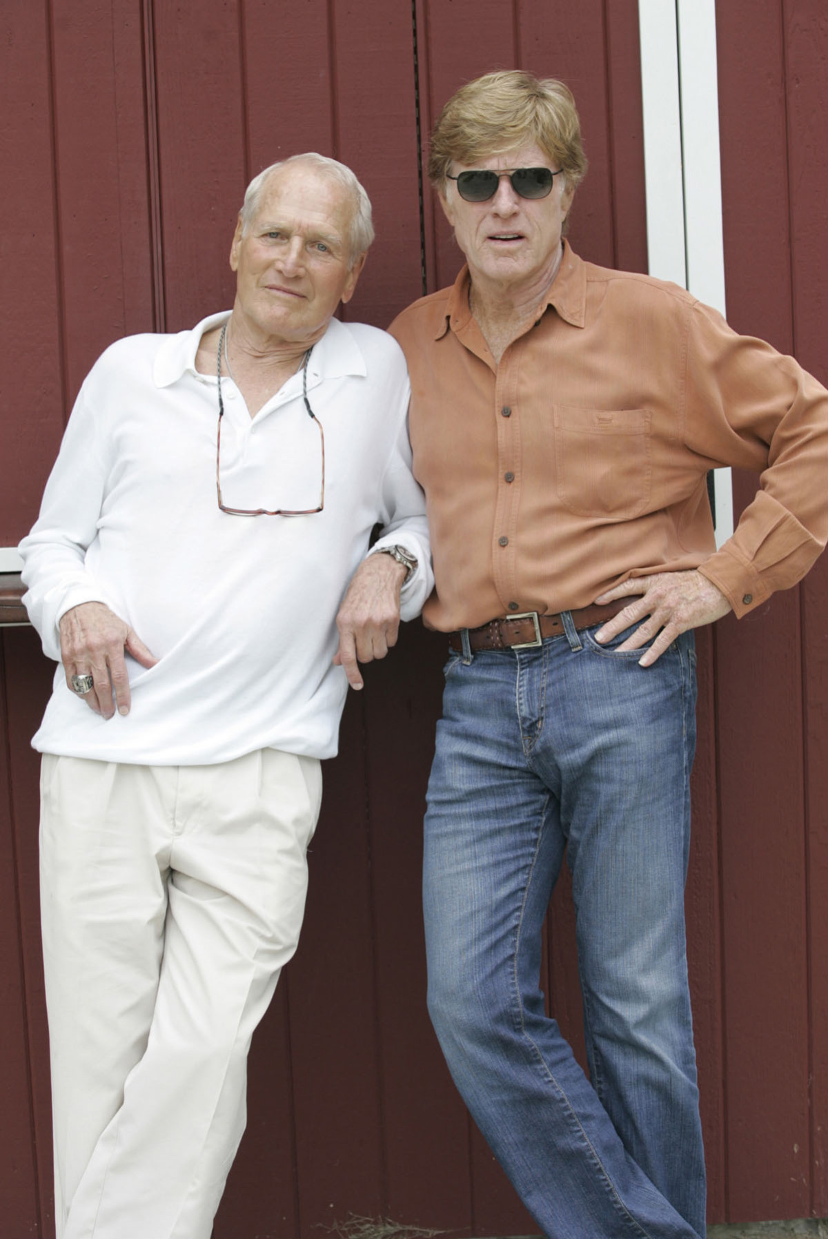 Herci Paul Newman (vľavo) a Robert Redford na zábere zo septembra 2005.