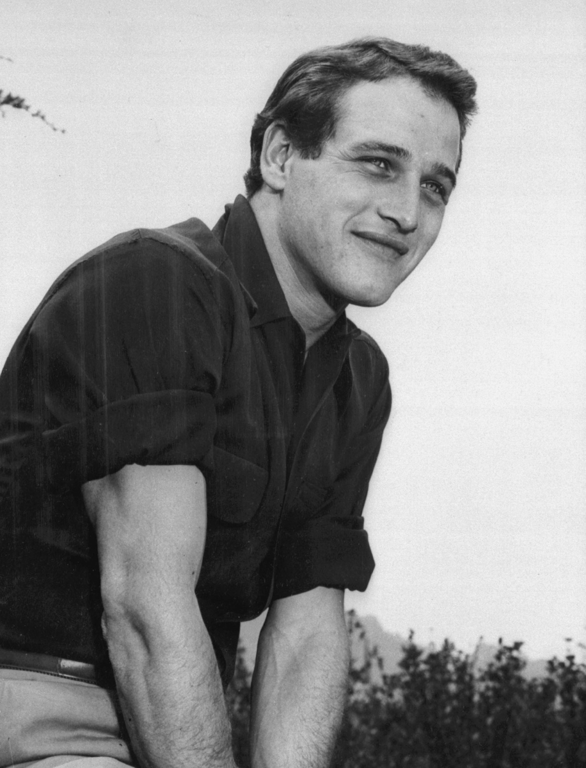Záber z roku 1956: Herec Paul Newman.