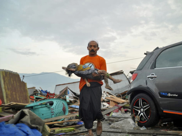 Sulawesi, indonézia, zemetrasenie