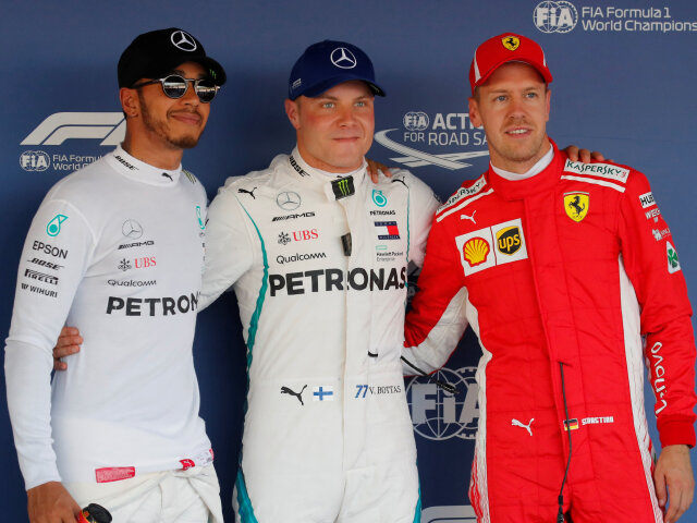 Valtteri Bottas, Lewis Hamilton, Sebastian Vettel