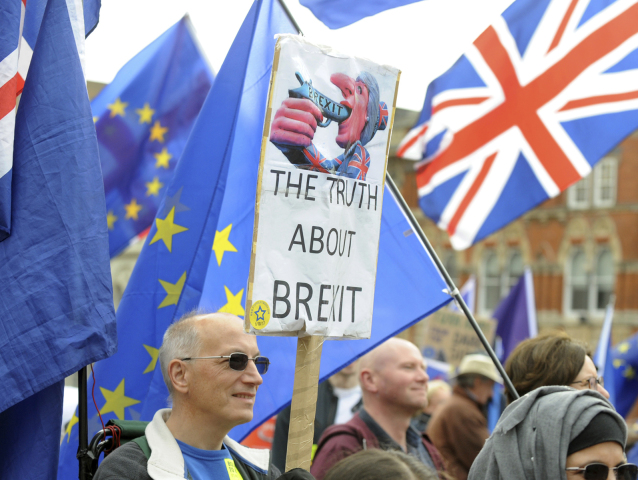 brexit, EÚ, demonštrácia, Veľká Británia