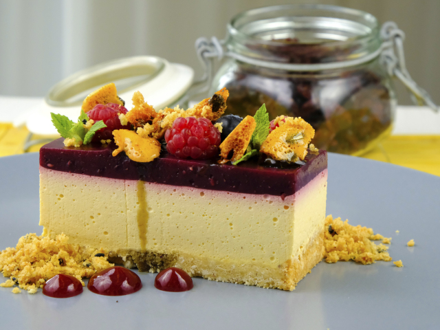 Tekvicový cheesecake s karamelizovanými semienkami