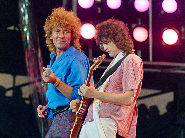 Robert Plant Jimmy Page Led Zeppelin