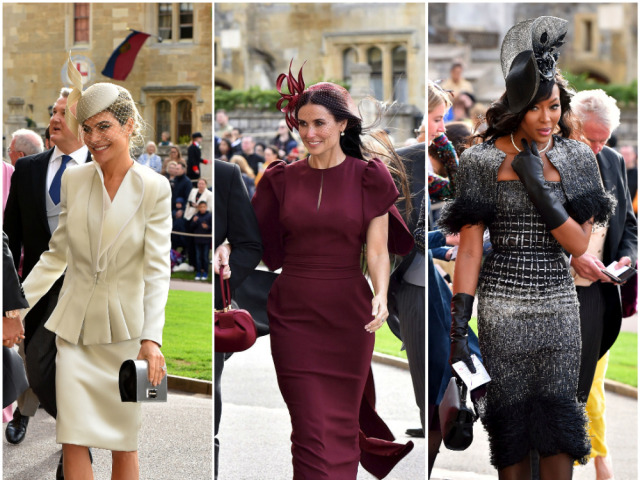 Zľava: Ayda Field, Demi Moore a Naomi Campbell.
