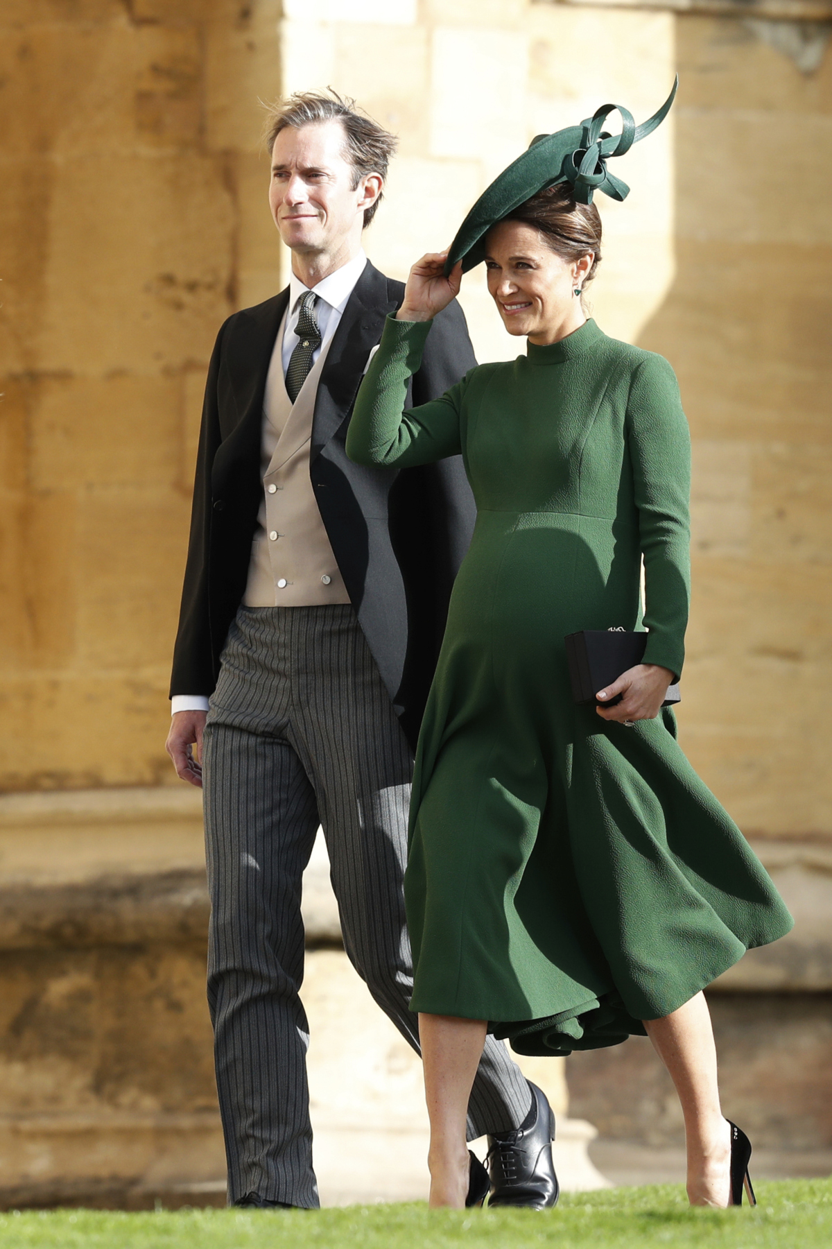 Tehotná Pippa Matthews Middleton a jej manžel James Matthews.