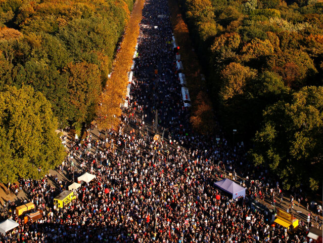 nemecko, berlín, protest, pochod, demonštrácia