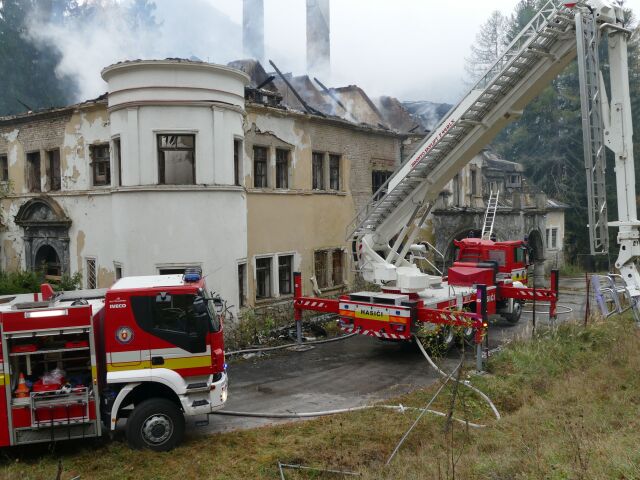 Rajecké Teplice Kunerad Zámok Požiar