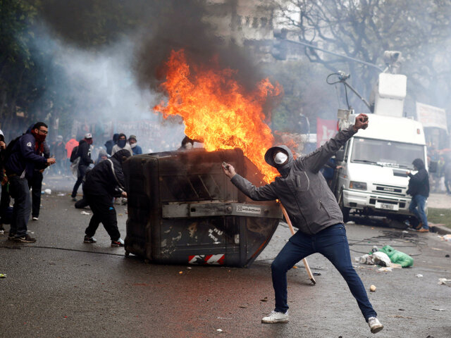 argentína, protest, demonštrácia, nepokoje
