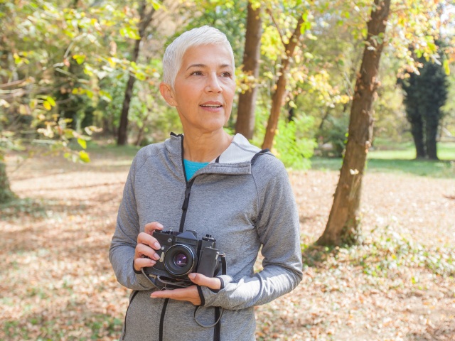fotoaparát, seniori, dôchodca, fotograf