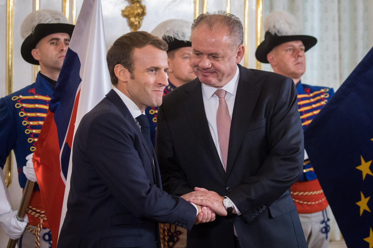 PREZIDENT: Privítanie francúzskeho prezidenta