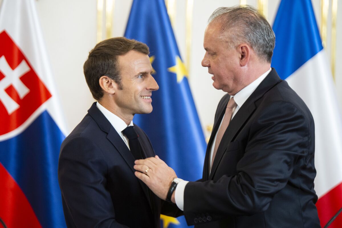 SR Francúzsko návšteva Macron BAX