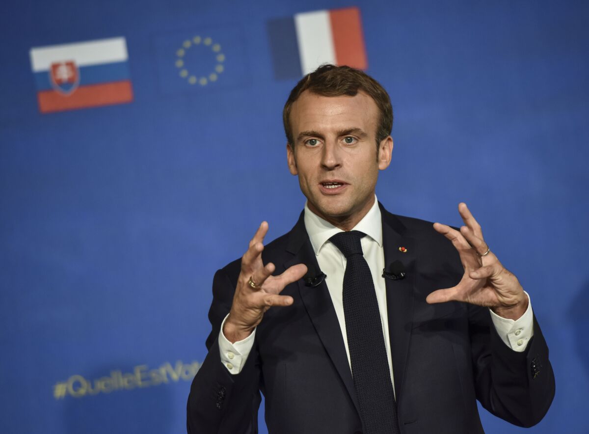 SR Francúzsko návšteva Macron BAX