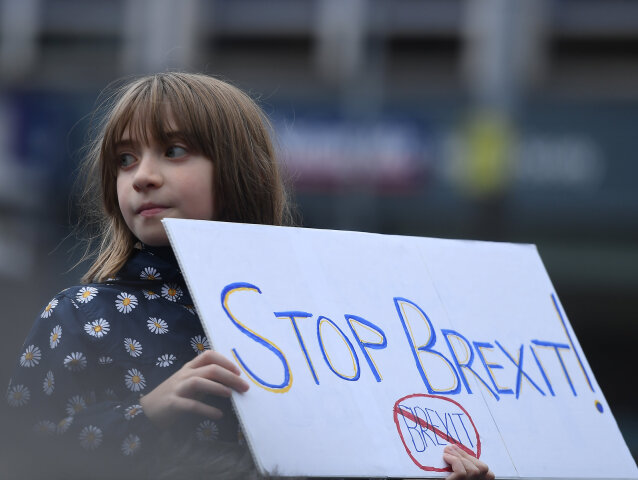 brexit, demonštrácia