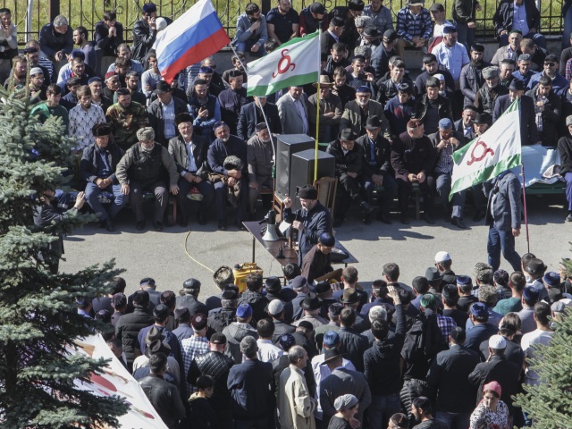 rusko, ingušsko, protest, čečensko