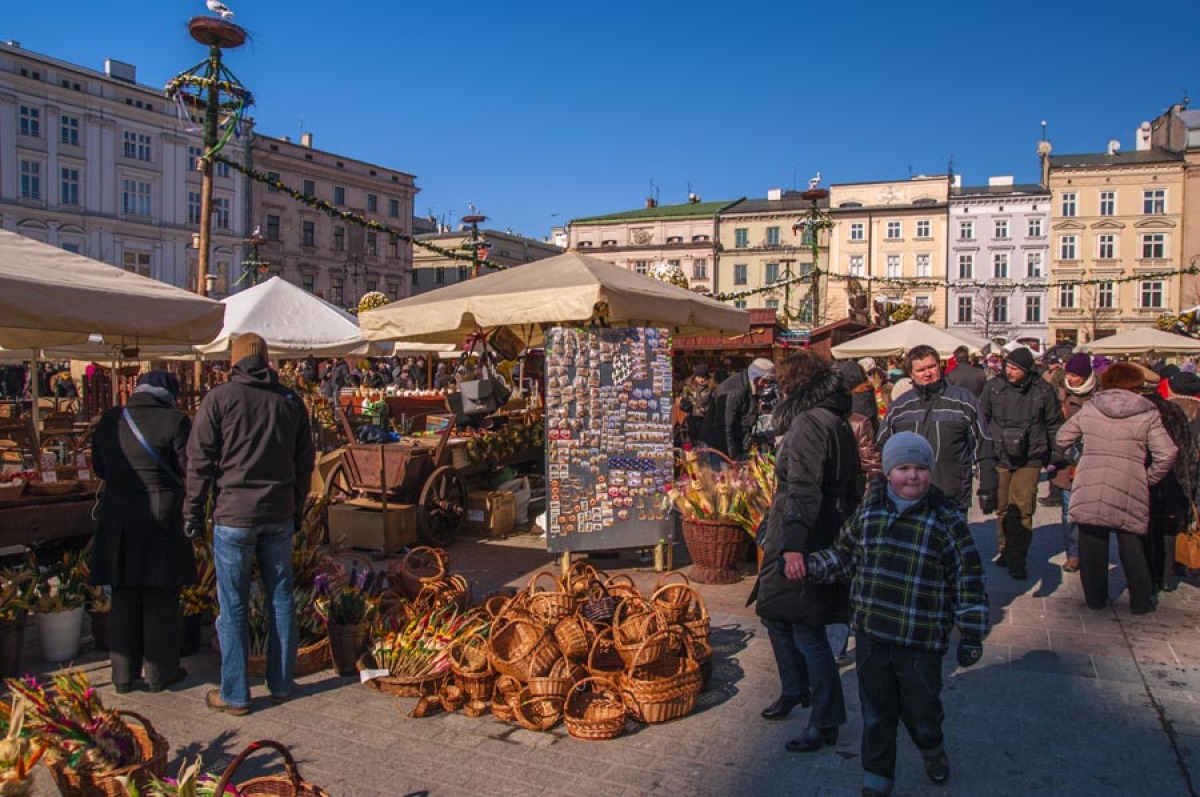 Krakov, Poľsko, vianočné trhy