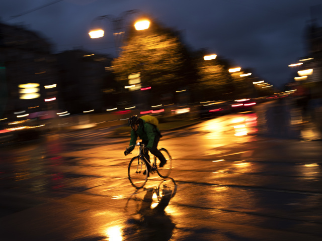 cyklista, bicykel, Belgicko, Brusel