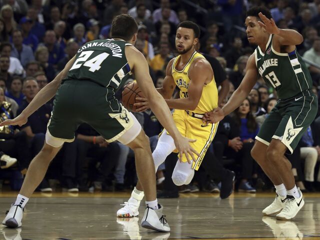 Bucks Warriors Basketball NBA