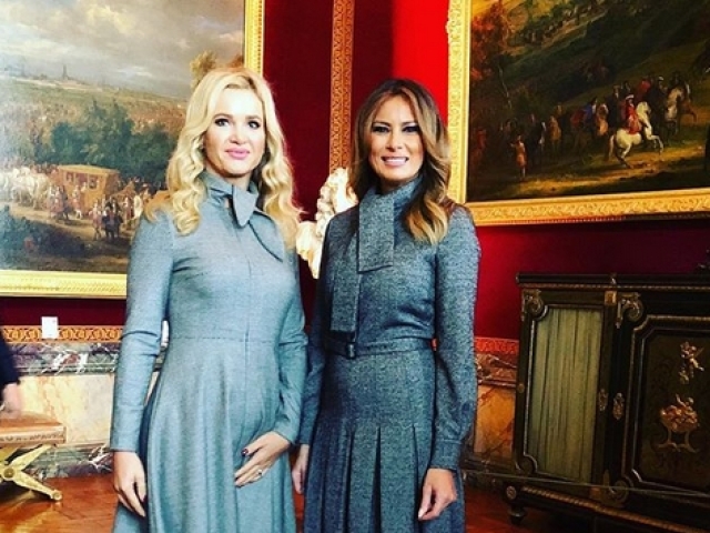 Monika Babišová a Melania Trump. 