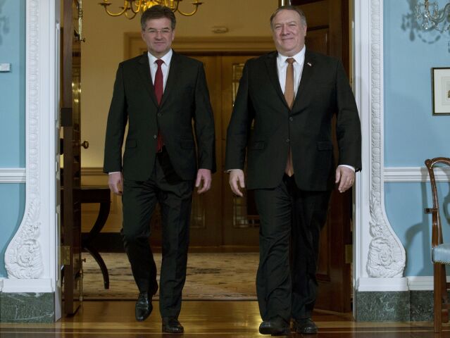USA Slovensko Lajčák Pompeo