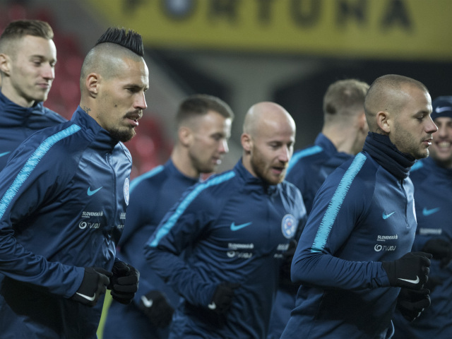 Česko Praha šport futbal Slovensko LN tréning