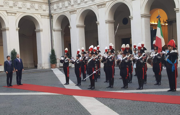 Taliansko rím peter Pellegrini giuseppe conte