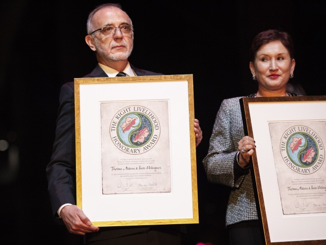Švédsko, ocenenie, alternatívne nobelove ceny, Aldanaová, Velásquez