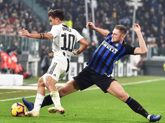 Škriniar futbal inter dybala