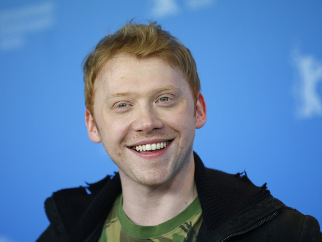 Herec Rupert Grint na archívnom zábere.