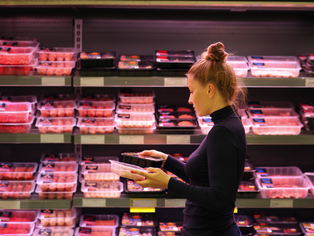 mäso, nákupy, hydina, supermarket