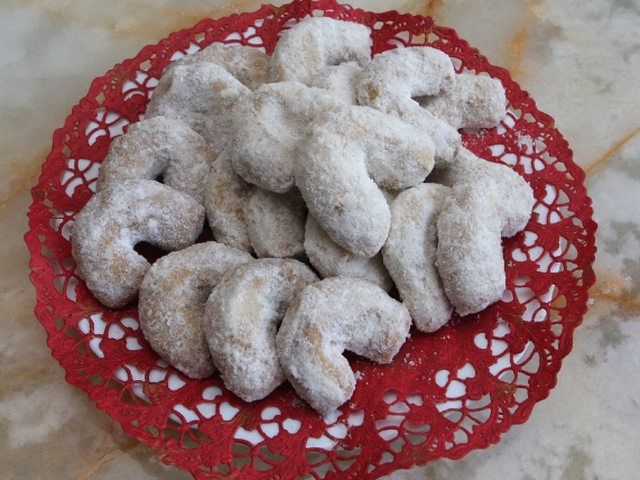 vanilkové rožky, pečivo, rožky