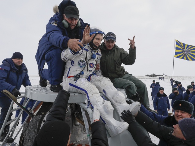 Kazachstan Rusko vesmír ISS kozmonauti návrat