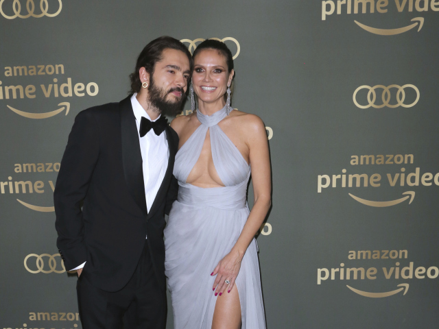 Snúbenci Tom Kaulitz a Heidi Klum na afterpárty Amazon Golden Globes.