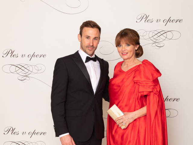 Generálna riaditeľka novej scény Ingrid Fašiangová a jej syn - herec Marek Fašiang.