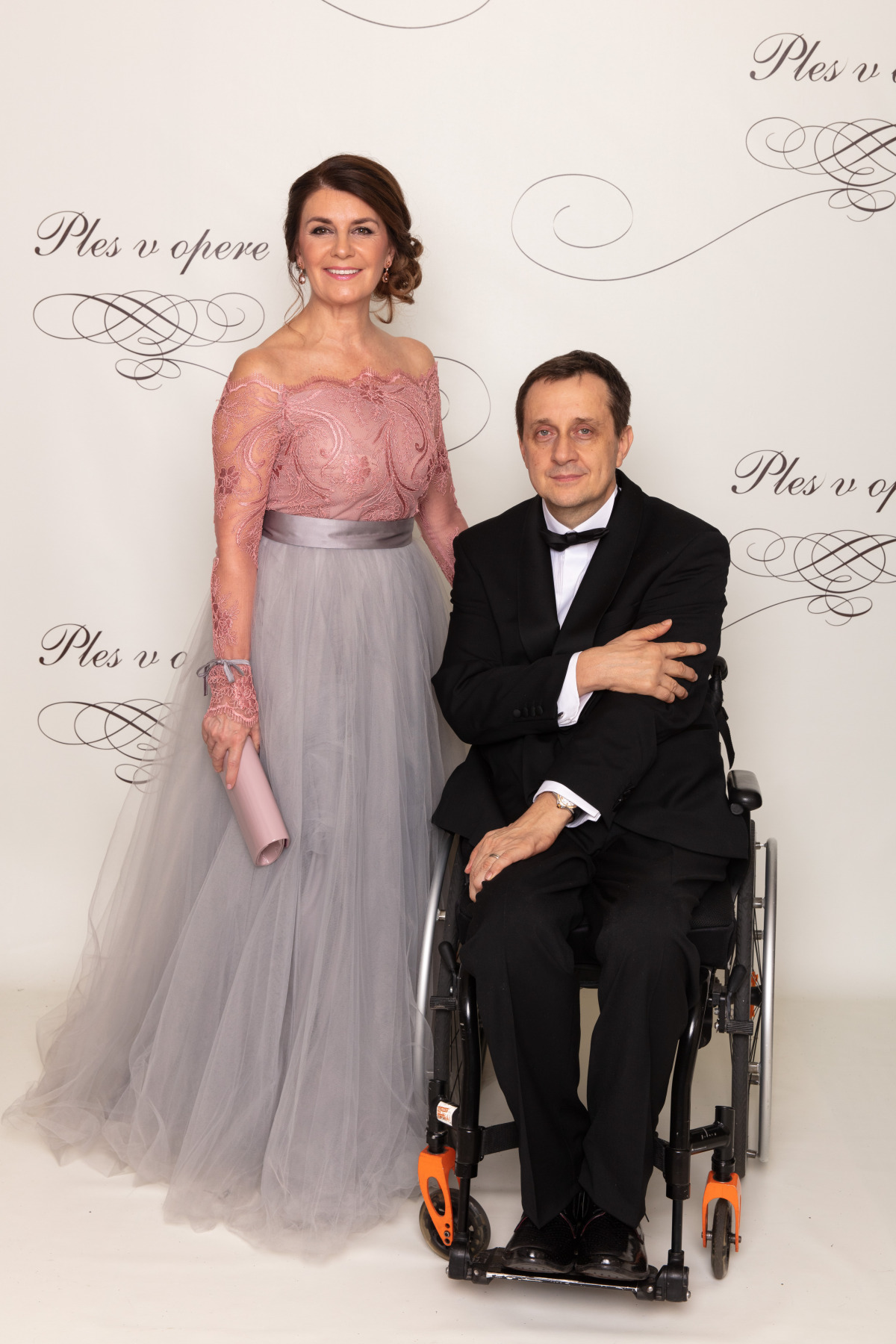 Predseda Slovenského paralympijského výboru Ján Riapoš a jeho manželka Bibiána. 