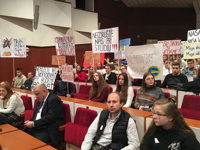 Košice, protest, študenti