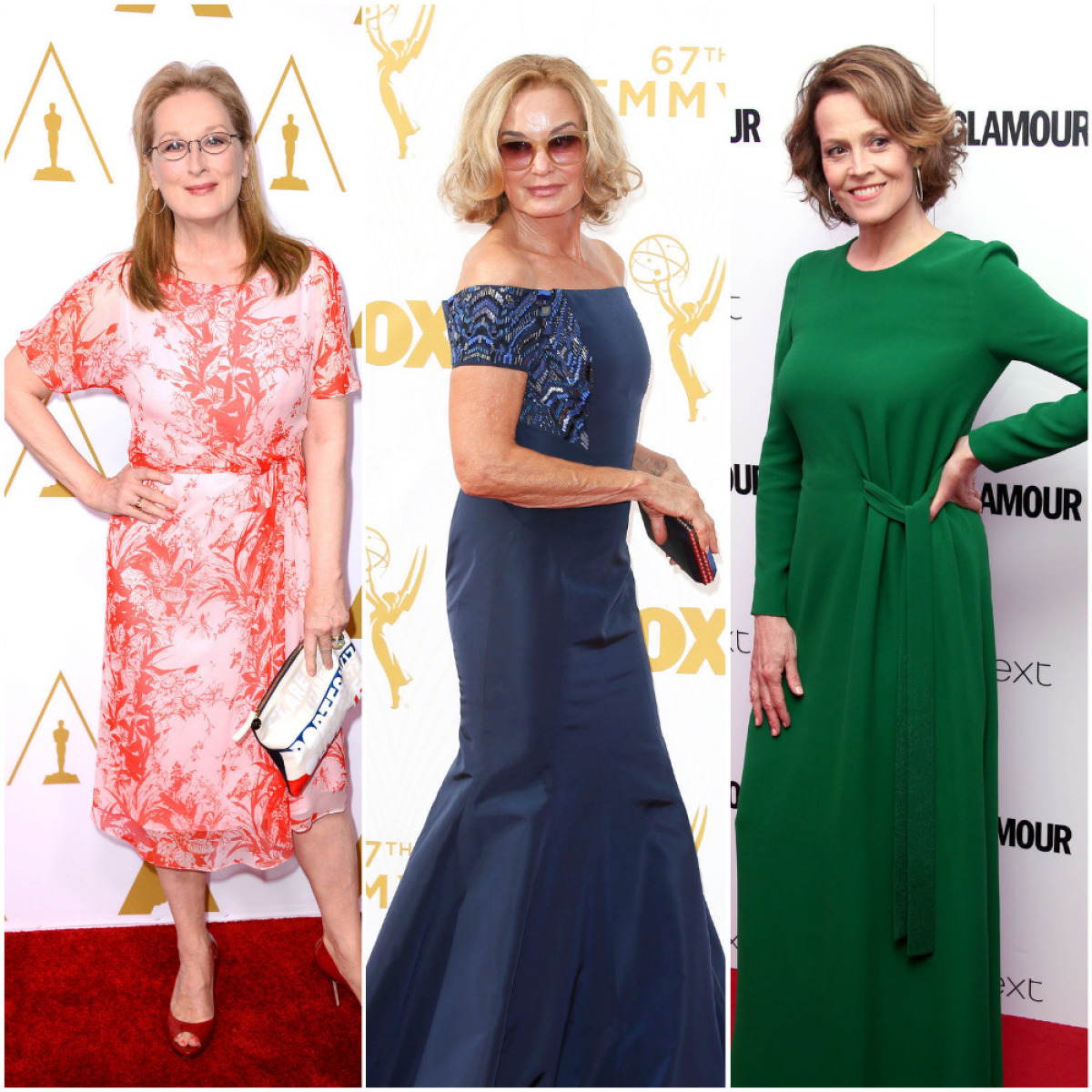 Zľava: Meryl Streep, Jessica Lange a Sigourney Weaver.