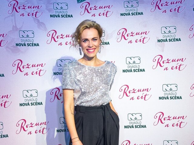 Herečka Mirka Partlová po predstavení Rozum a cit. 