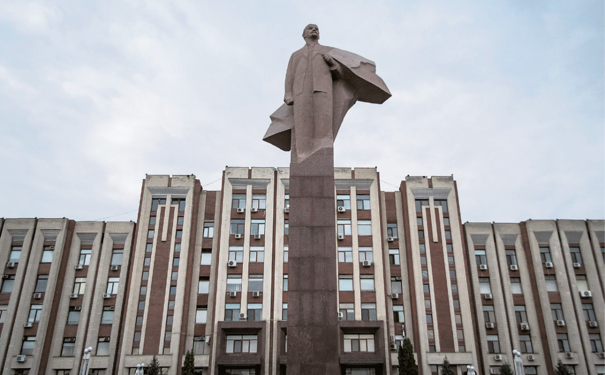 Tiraspol, socha Lenina, Podnestersko