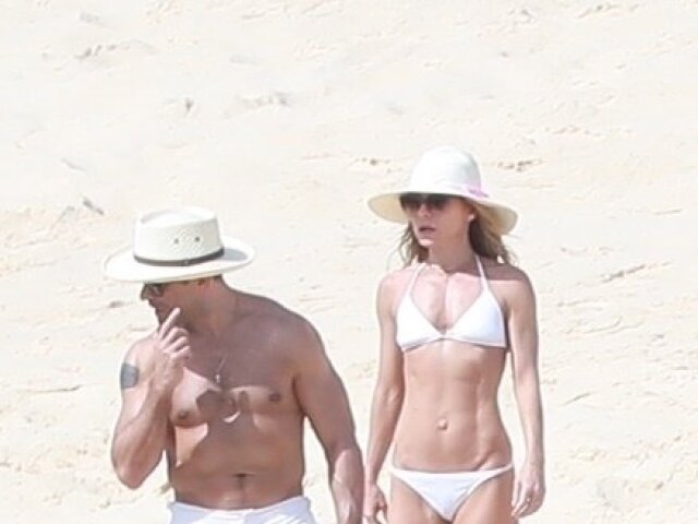 Kelly Ripa a jej manžel Mark Consuelos na dovolenke v Mexiku. 