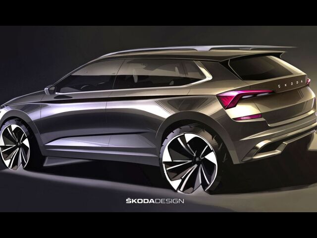 Škoda Kamiq - skice 2019