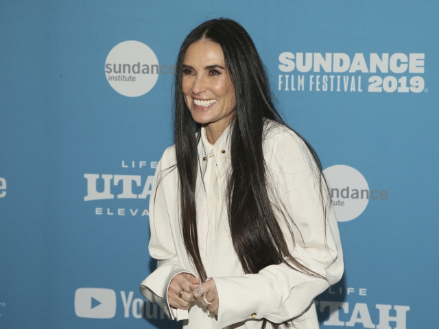 Americká herečka Demi Moore prichádza na premiéru americkej hororovej komédie Corporate Animals v rámci filmového festivalu Sundance Film Festival.