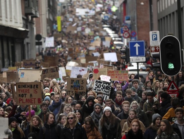 belgicko, klimatické zmeny, protest