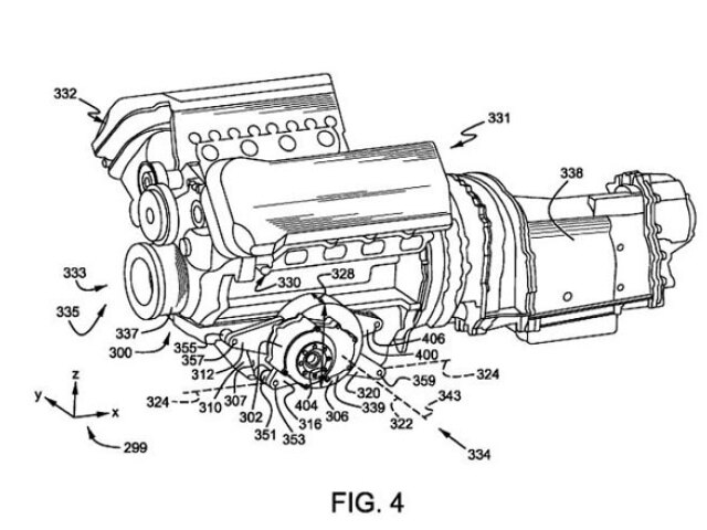 Ford - patent V8 Hybrid