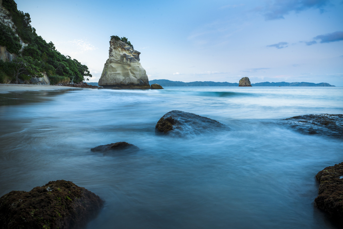 Nový Zéland, Polostrov Coromandel, Cathedral Cove
