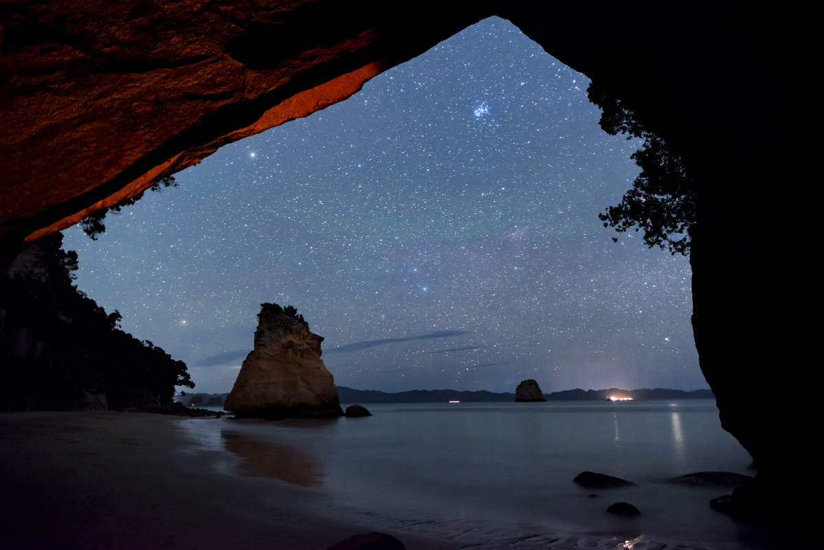Nový Zéland, Polostrov Coromandel, Cathedral Cove