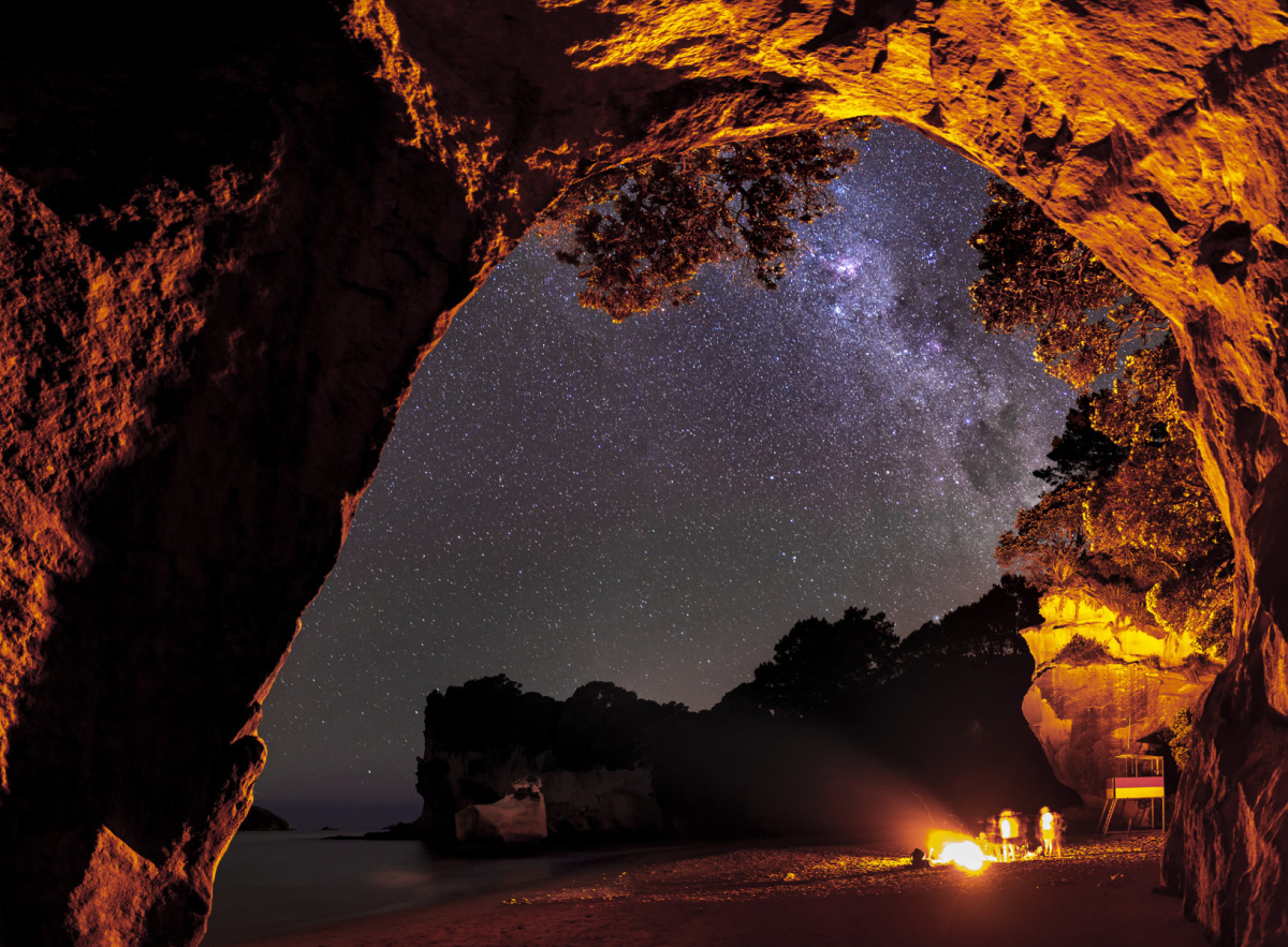 Nový Zéland, Polostrov Coromandel, Cathedral Cove