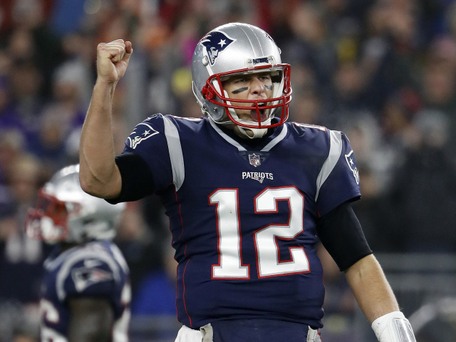 Super Bowl QB Contrast Football Brady